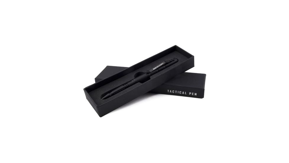 Guard Dog Security Tactical Pen - Type III Aluminum Tactical Pen w/ Tungsten Steel Pressure Tip, Black TP-GDE1000BK