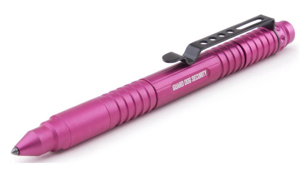 Guard Dog Security Tactical Pen w/ Tungsten Steel Pressure Tip and 30 Lumen Tactical Flashlight, Black TP-GDL1000BK