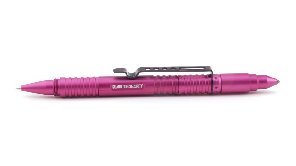 Guard Dog Security Tactical Pen w/ Tungsten Steel Pressure Tip and 30 Lumen Tactical Flashlight, Black TP-GDL1000BK
