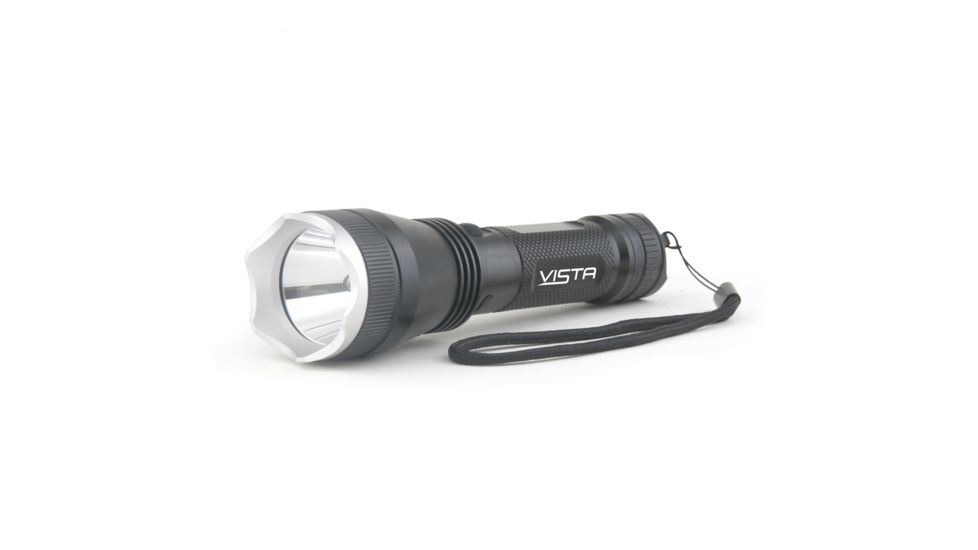 Guard Dog Security Vista 370 Lumen Rechargeable Tactical Flashlight, Black TL-V370 