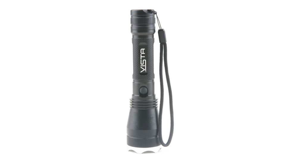 Guard Dog Security Vista 370 Lumen Rechargeable Tactical Flashlight, Black TL-V370 