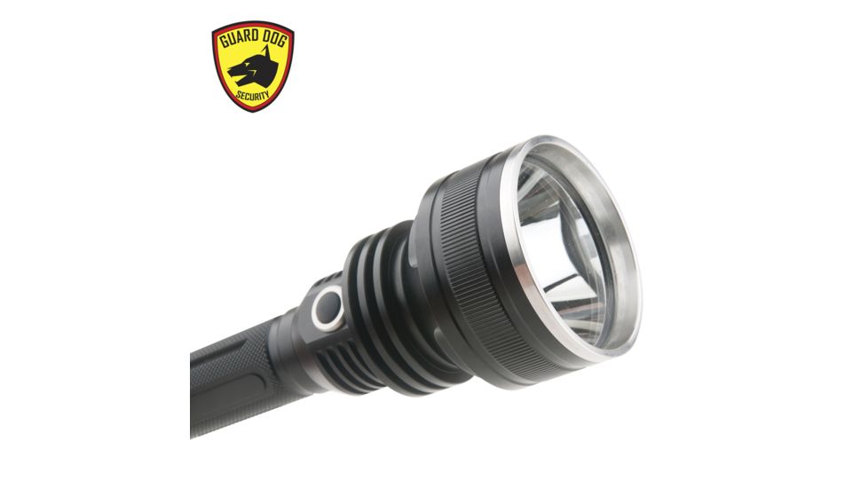 Guard Dog Security Xcess- 1200 Lumen Waterproof Tactical Flashlight, 4 Functions, Customized Dimmer, Black TL-GDX1200