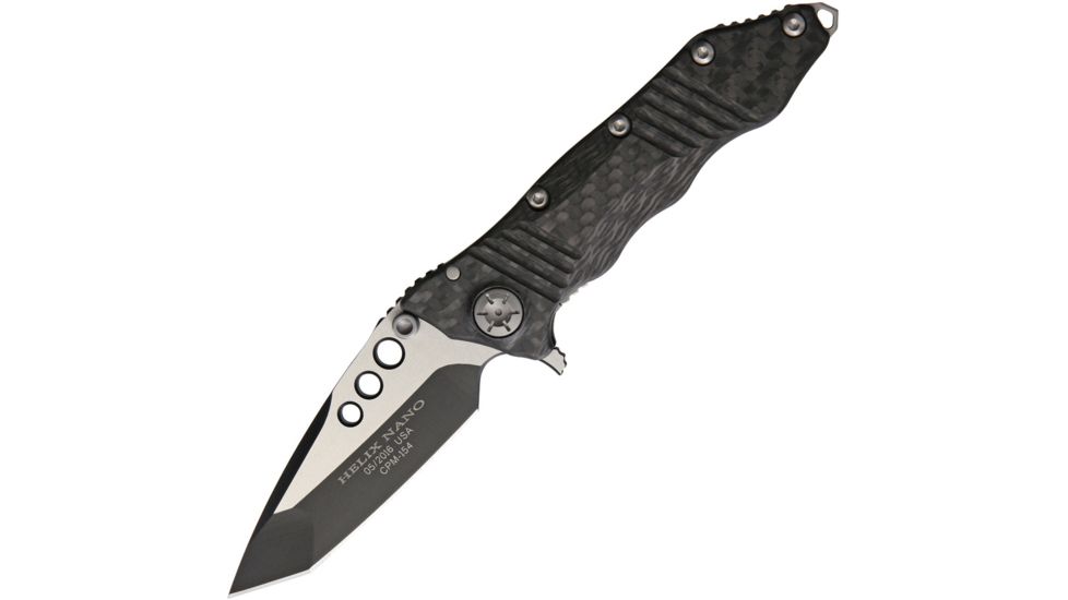 Guardian Tactical Helix Nano Carbon Fiber Folding Knife,3.25in,CPM-154 Steel,Standard Edge,Tanto,Black and Satin,Black,Carbon Fiber Handle GT62221