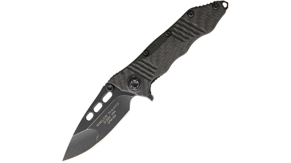 Guardian Tactical Helix Nano Carbon Fiber Folding Knife,3.25in,CPM-154 Steel,Standard Edge,Weathered Black Carbon Fiber Handle GT62611