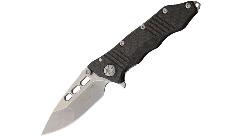 Guardian Tactical Helix Nano Folding Knife,3.25in Satin Stonewash Blade,Black Carbon Fiber Handle GT62511