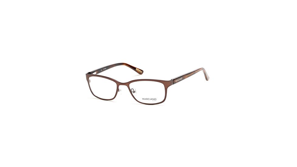 Guess By Marciano GM0272 Eyeglass Frames - Matte Dark Brown Frame Color