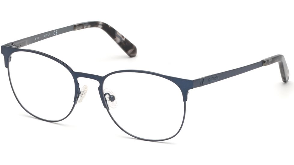 Guess GU1976 Eyeglass Frames - Matte Blue Frame Color