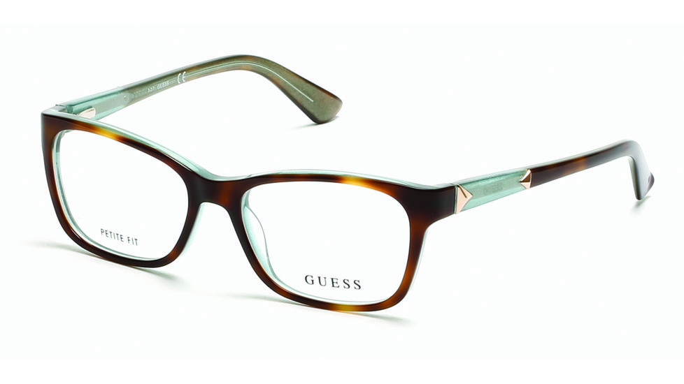 Guess GU2561 Eyeglass Frames - Coloured Havana Frame Color, Coloured Havana Lens Color