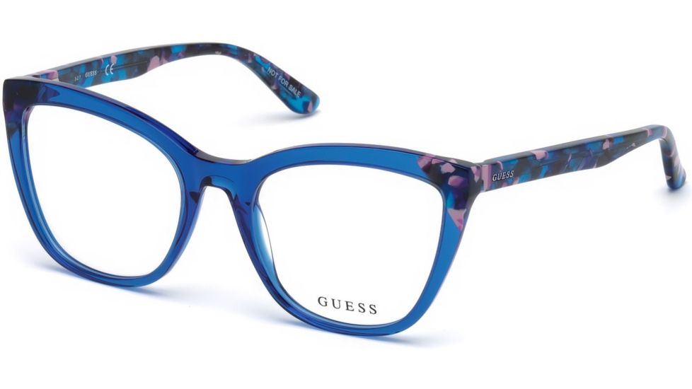 Guess GU2674 Eyeglass Frames - Shiny Blue Frame Color