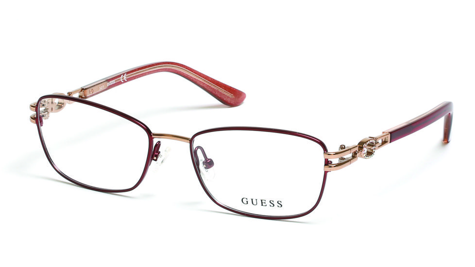 Guess GU2687 Eyeglass Frames - Matte Bordeaux Frame Color, Matte Bordeaux Lens Color