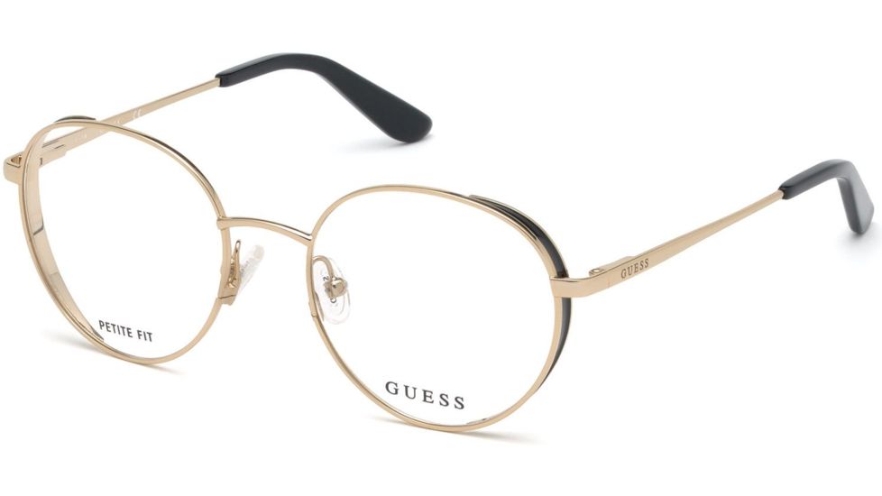 Guess GU2700 Bifocal Prescription Eyeglasses - Gold Frame, Gold Lenses, 52 mm Lens Diameter GU270052032