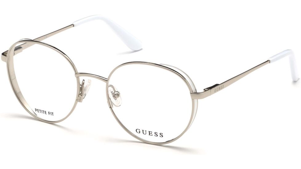 Guess GU2700 Bifocal Prescription Eyeglasses - Shiny Light Nickeltin Frame, Shiny Light Nickeltin Lenses, 52 mm Lens Diameter GU270052010