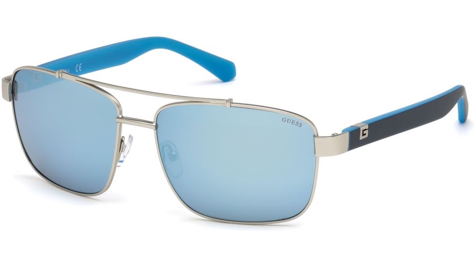 Guess GU6894 Sunglasses - Shiny Light Nickeltin Frame Color