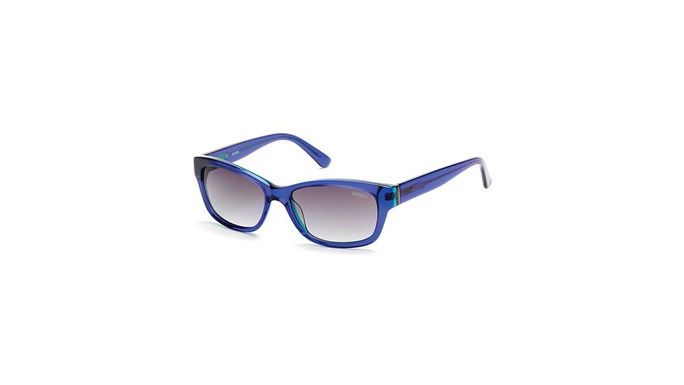 Guess GU7409 Sunglasses - Shiny Blue Frame Color