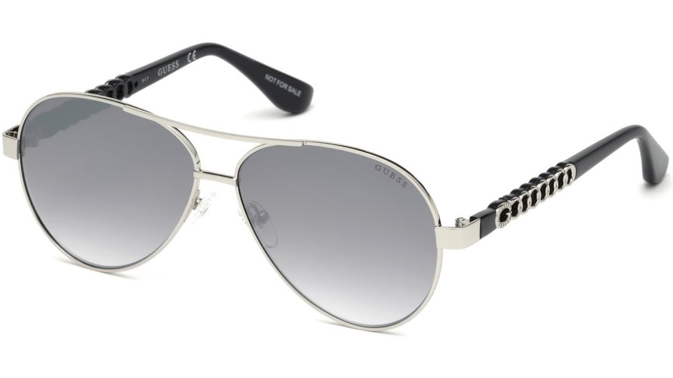 Guess GU7518-S Bifocal Prescription Sunglasses GU7518-S5810C - Lens Diameter 58 mm, Frame Color Shiny Light Nickeltin