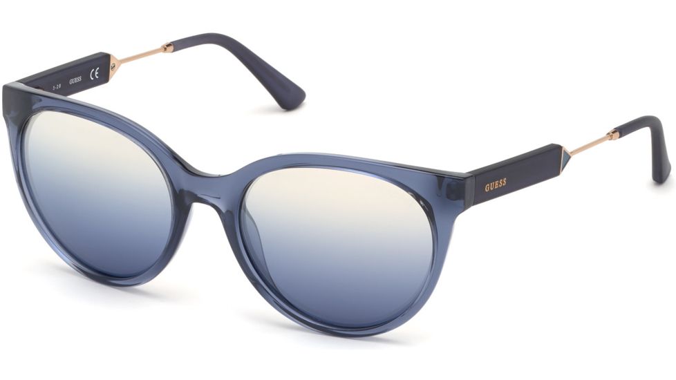 Guess GU7619 Sunglasses - Blue Frame Color, Gradient Blue Lens Color
