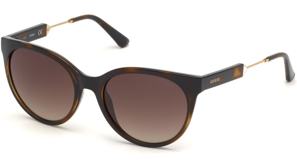 Guess GU7619 Sunglasses - Dark Havana Frame Color, Gradient Brown Lens Color