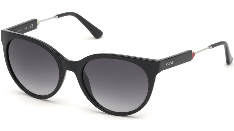 Guess GU7619 Sunglasses - Shiny Black Frame Color, Gradient Smoke Lens Color