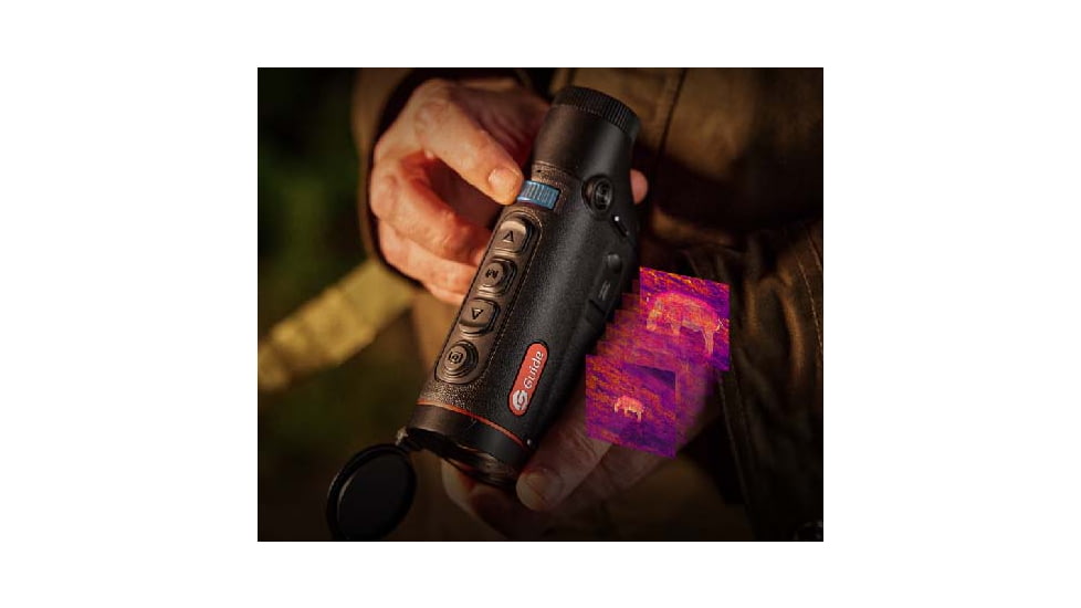 Guide Sensmart TD 653 2.6x50mm 30mm Tube Thermal Imaging Monoculars, LRF, Black, TD653L