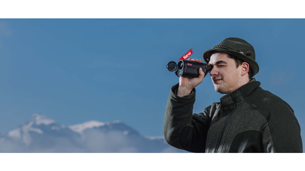 Guide Sensmart TD 653 2.6x50mm 30mm Tube Thermal Imaging Monoculars, LRF, Black, TD653L