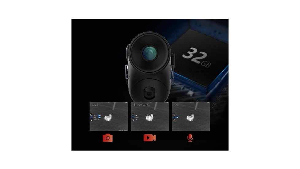 Guide Sensmart TD 653 2.6x50mm 30mm Tube Thermal Imaging Monoculars, LRF, Black, TD653L