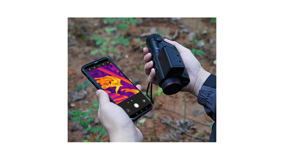 Guide USA TD LRF Series TD411 LRF 1.4-5.6x19mm Thermal Monocular, 384x288, Black, TD411LRF