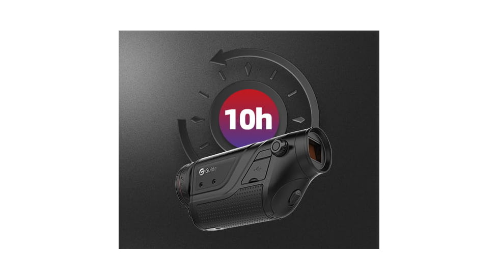 Guide USA TD LRF Series TD411 LRF 1.4-5.6x19mm Thermal Monocular, 384x288, Black, TD411LRF