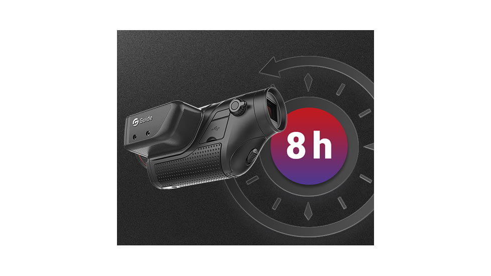 Guide USA TD LRF Series TD631 LRF 1.7-13.6x35mm Thermal Monocular, 640x480, Black, TD631LRF