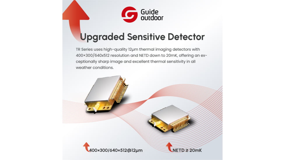 Guide USA TR Series 430A 3.3-13.2x35mm Thermal Rifle scope, 50 Hz, 400x300, TR430-A