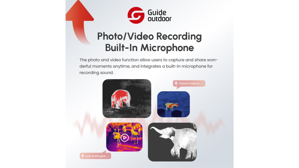 Guide USA TR Series 430A 3.3-13.2x35mm Thermal Rifle scope, 50 Hz, 400x300, TR430-A
