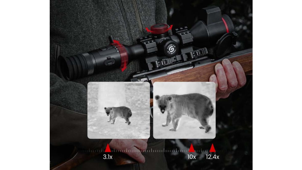 Guide Sensmart TU 635 L 3.0 3x35mm 30mm Tube Thermal Rifle Scope, LRF, Black, TU635L