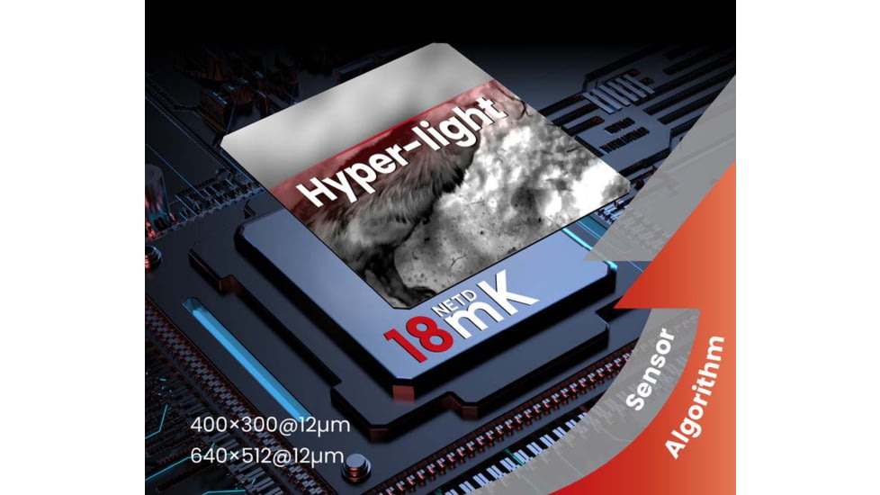 Guide Sensmart TU 635 L 3.0 3x35mm 30mm Tube Thermal Rifle Scope, LRF, Black, TU635L