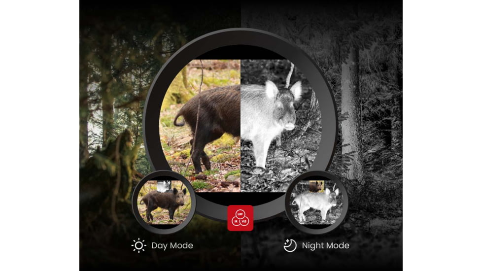 Guide Sensmart TU 650 M 3.0 3.7x50mm 30mm Tube Thermal Rifle Scope, LRF, Black, TU650M