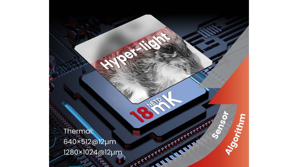 Guide Sensmart TU 650 M 3.0 3.7x50mm 30mm Tube Thermal Rifle Scope, LRF, Black, TU650M