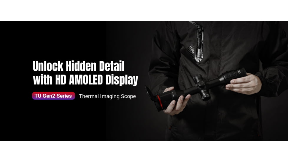 Guide USA TU Series TU631 Thermal Rifle Scope, 1.6-12.8x35mm, 640x480, Black, TU631
