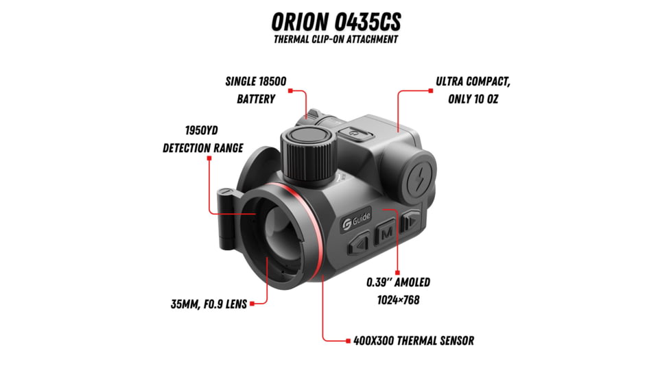 Guide USA 0435CS 1x35mm Thermal Clip-On