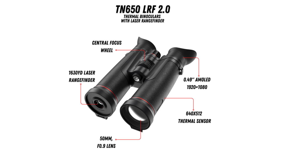 Guide USA TN650L 3.9-31.2x50mm Thermal Binocular