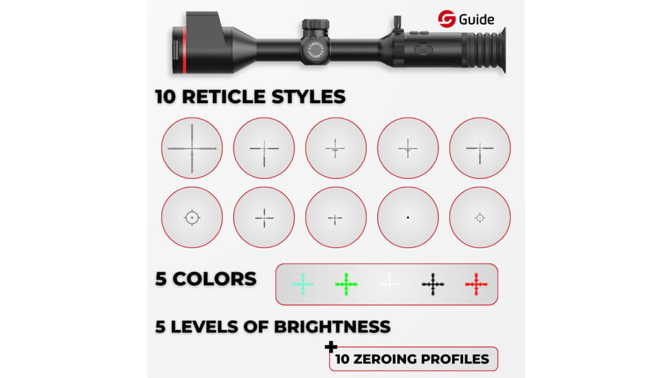Guide USA TU1250 LRF MUO 2-32x50mm 30mm Tube Thermal Rifle Scope