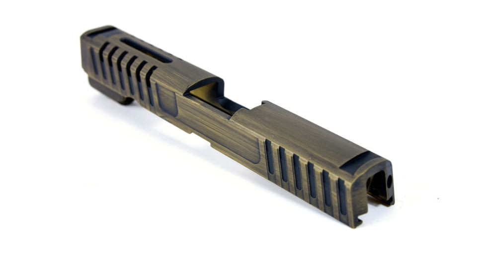 Gun Cuts Annihilator for Sig Sauer, P320 Full Size/ M17, No Optic Cut, Battleworn Gold, GC-P320F-ANH-GOLBW-NO