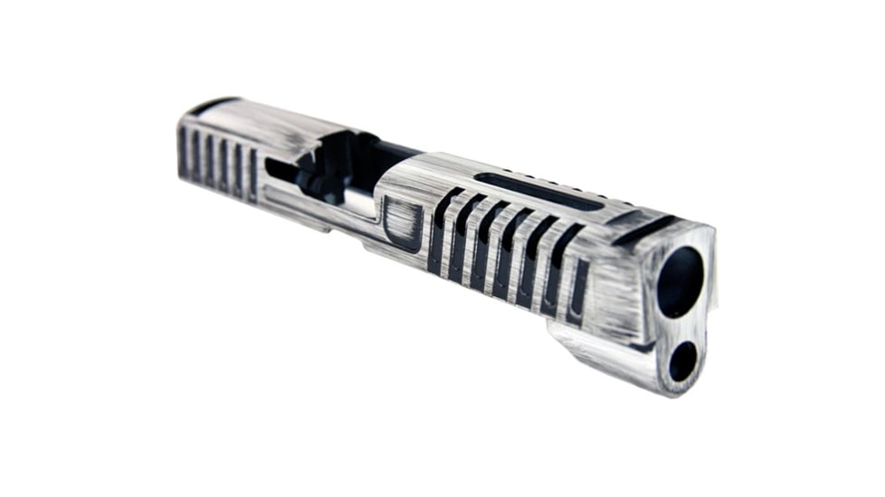 Gun Cuts Annihilator for Sig Sauer, P320 Full Size/ M17, No Optic Cut, Battleworn White, GC-P320F-ANH-SWHBW-NO