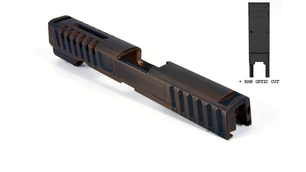 Gun Cuts Annihilator for Sig Sauer P320 Full Size/M17, Optic Cut, Battleworn Copper, GC-P320F-ANH-COPBW-RMR