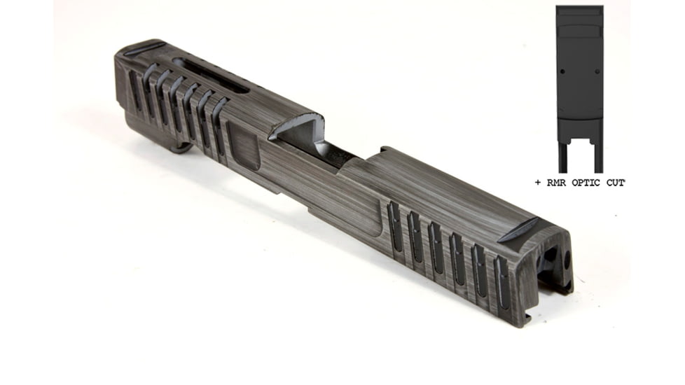 Gun Cuts Annihilator for Sig Sauer P320 Full Size/M17, Optic Cut, Battleworn Silver, GC-P320F-ANH-CSIBW-RMR