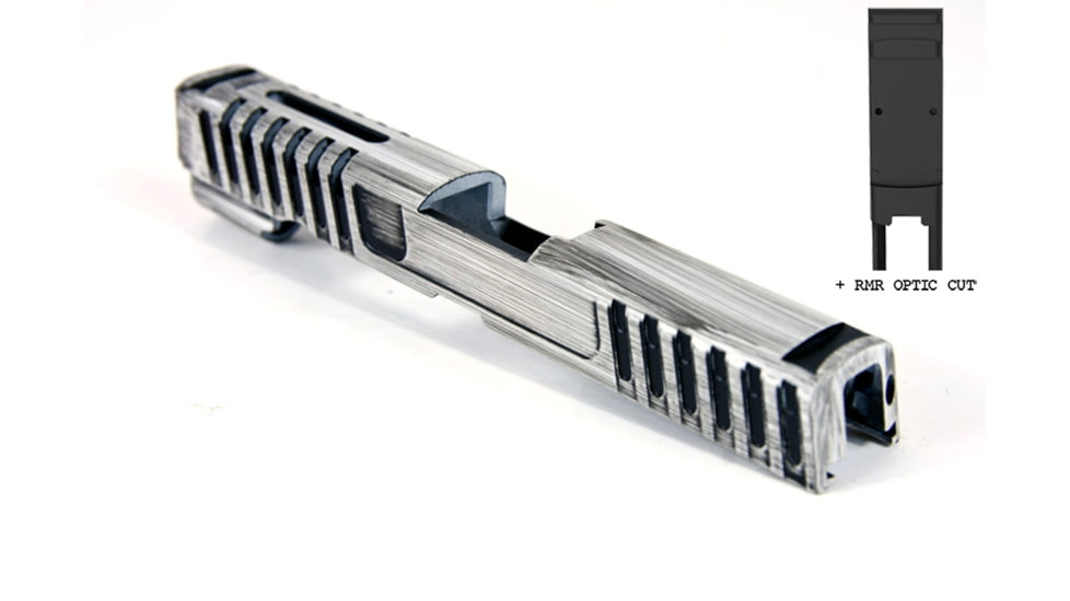 Gun Cuts Annihilator for Sig Sauer P320 Full Size/M17, Optic Cut, Battleworn White, GC-P320F-ANH-SWHBW-RMR