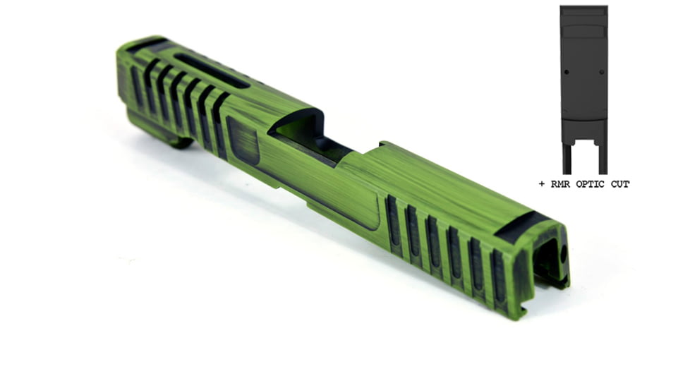 Gun Cuts Annihilator for Sig Sauer P320 Full Size/M17, Optic Cut, Battleworn Zombie Green, GC-P320F-ANH-ZGRBW-RMR