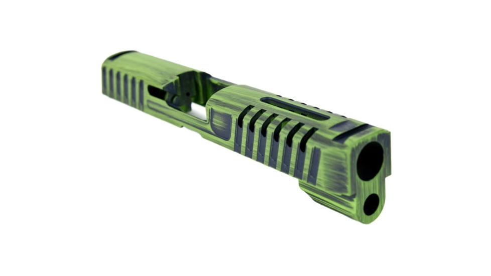 Gun Cuts Annihilator for Sig Sauer P320 Full Size/M17, Optic Cut, Battleworn Zombie Green, GC-P320F-ANH-ZGRBW-RMR