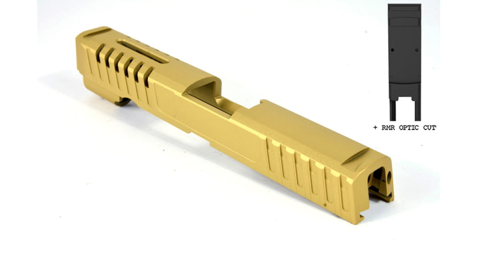 Gun Cuts Annihilator for Sig Sauer P320 Full Size/M17, Optic Cut, Gold, GC-P320F-ANH-GOL-RMR