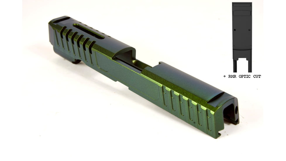 Gun Cuts Annihilator for Sig Sauer P320 Full Size/M17, Optic Cut, Radioactive Green, GC-P320F-ANH-RGR-RMR