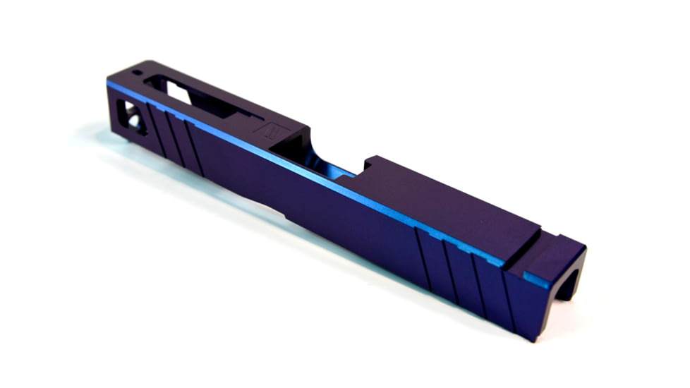 Gun Cuts Apprentice Slide for Glock 17, No Optic Cut, Arctic Laser Blue, GC-G17-APP-ALS-NO