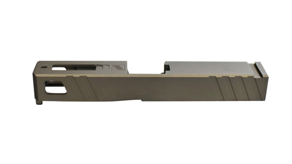 Gun Cuts Apprentice Slide for Glock 19 Gen 3, No Optic Cut, Midnight Bronze, GC-G19-APP-MBR-NO