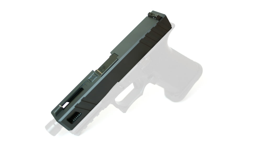 Gun Cuts Apprentice Slide for Glock 19 Gen 3, No Optic Cut, Sniper Gray, GC-G19-APP-SGR-NO